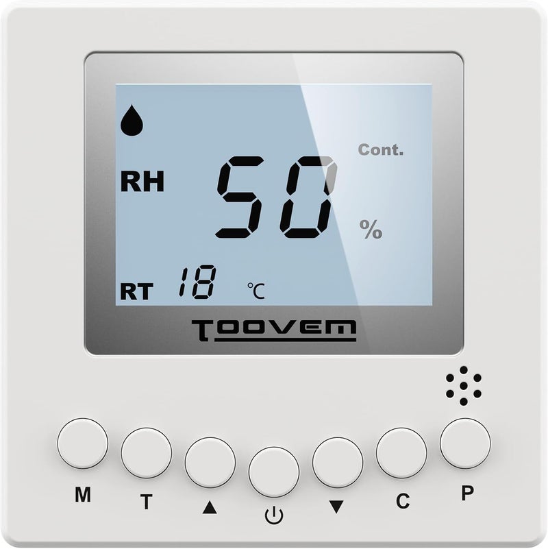 ARGENDON Remote Controller for Digital Humidity and Temperature, Included 26ft Cable Suitable for Shield 35P,Sandidry 55C Basement/Crawl Space Dehumidifier, White - Image 1